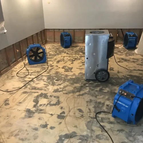 Certified water damage restoration company in Eden Prairie MN performing basement water damage cleanup