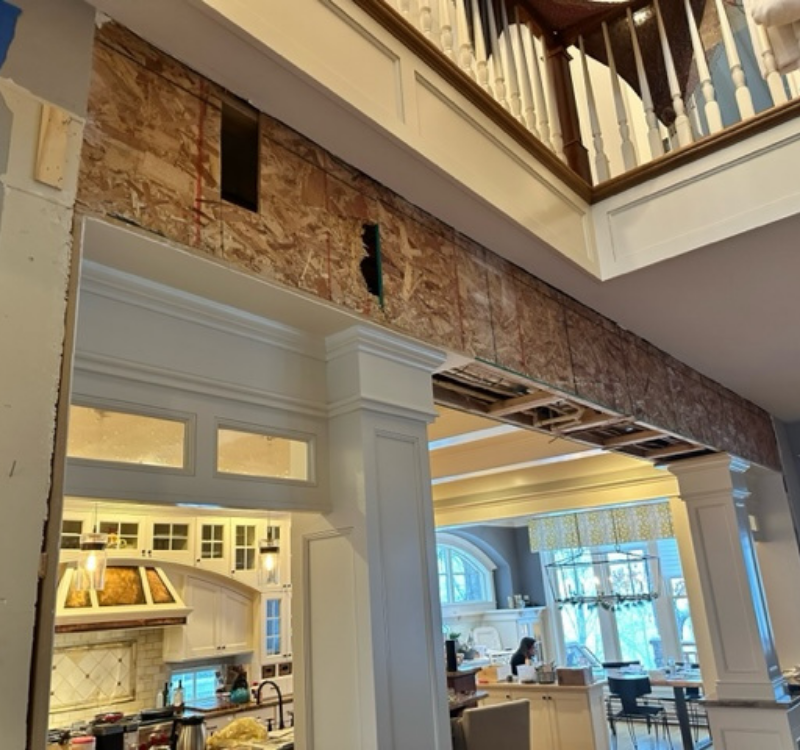 Kitchen before water damage restoration