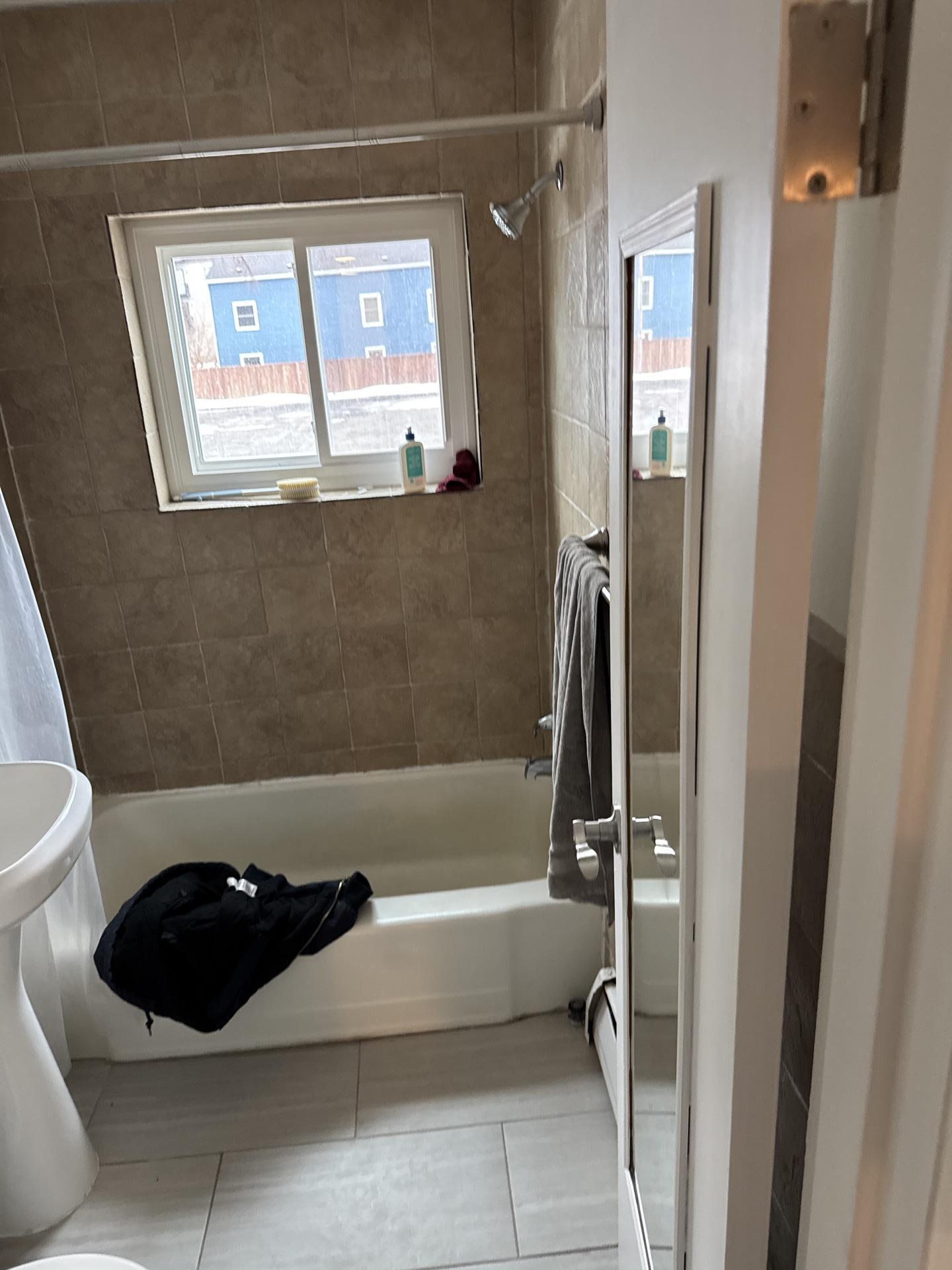 Bathroom before restoration